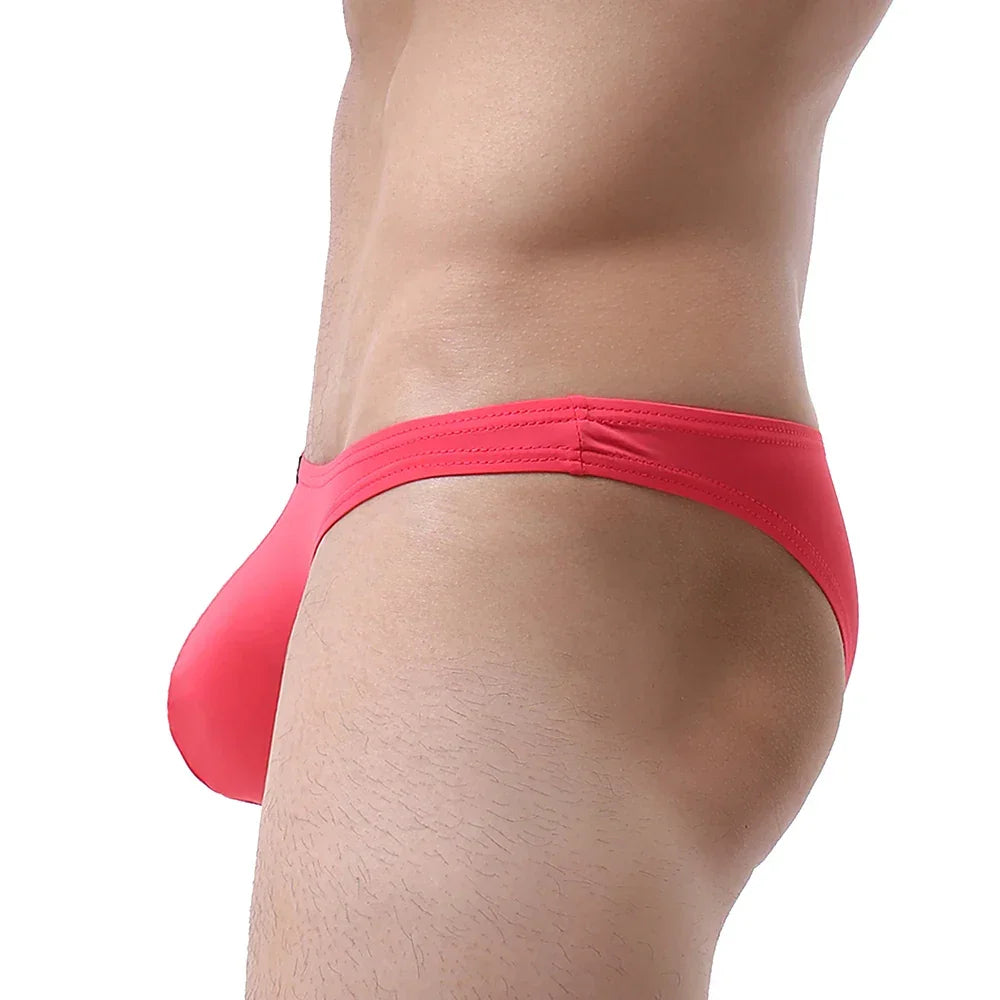Men's Sexy Brazilian Underwear Soft Pouch Bikini Under Panties Half Back Coverage Mens Underwear