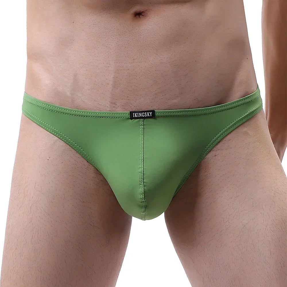Men's Sexy Brazilian Underwear Soft Pouch Bikini Under Panties Half Back Coverage Mens Underwear