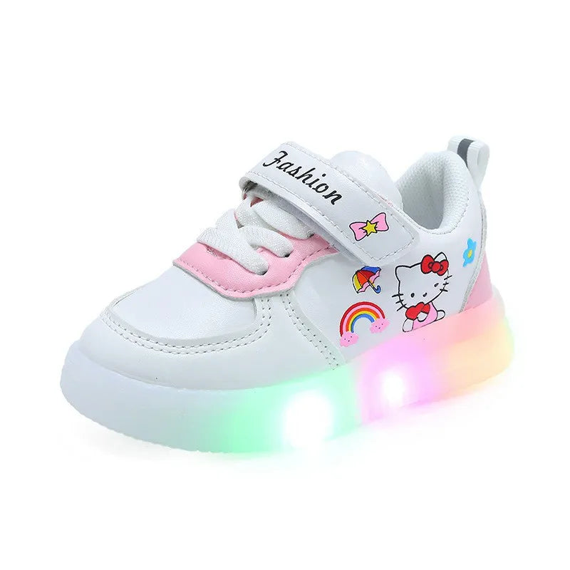 Kids' Sneakers - Low-Top Girls Sneakers - Hook-Loop Velcro All-Season Shoes