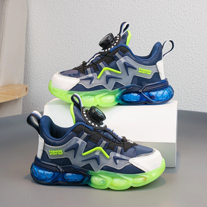 Kids' Sneakers - Low-Top Kids Sneakers - Buckles Straps All-Season Shoes