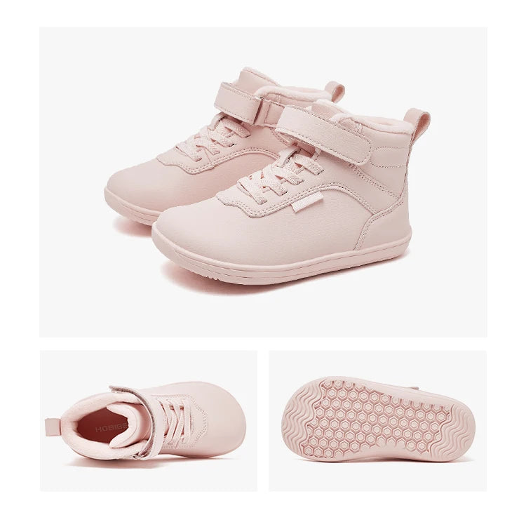 Kids' Sneakers - Mid-Top Kids Ankle Boots Sneakers - Hook-Loop Velcro Winter Sneakers