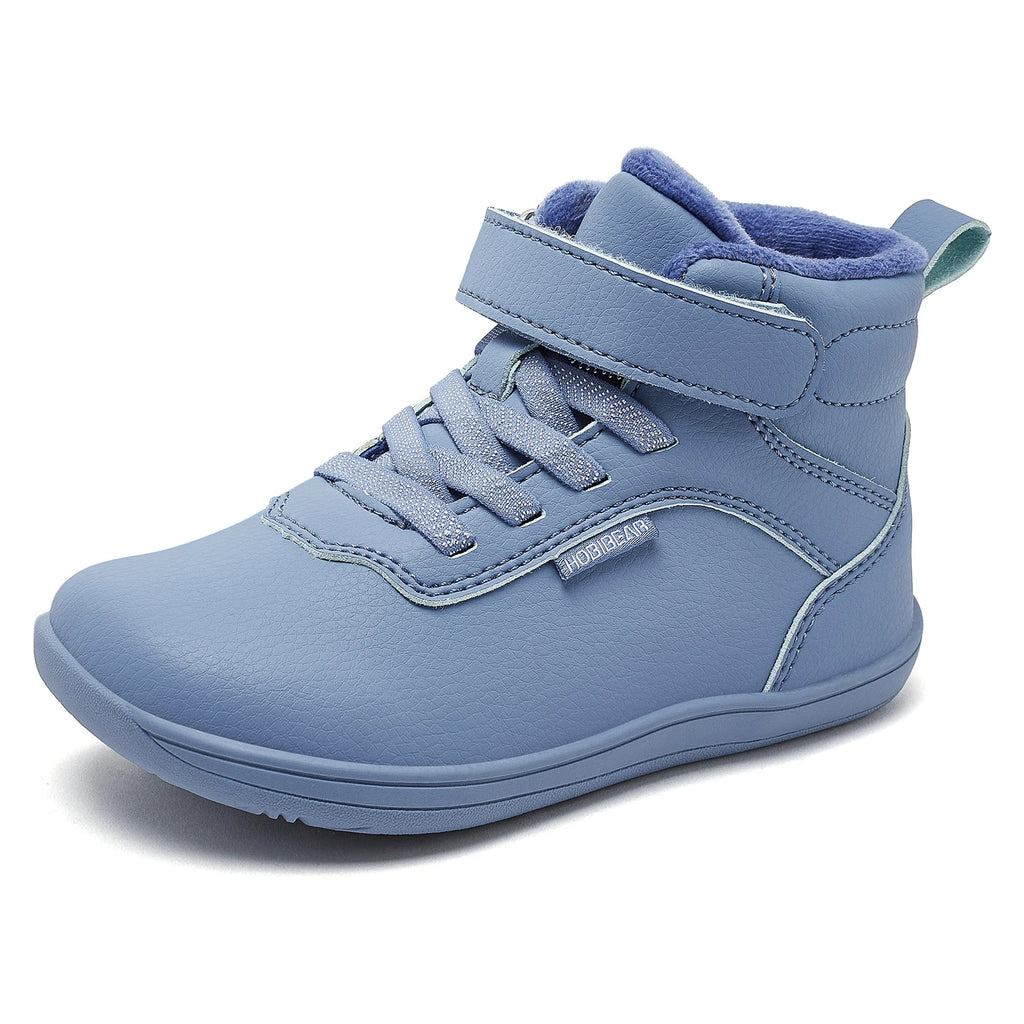 Kids' Sneakers - Mid-Top Kids Ankle Boots Sneakers - Hook-Loop Velcro Winter Sneakers