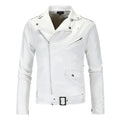 Men’s Biker Jacket Belted Hem Style