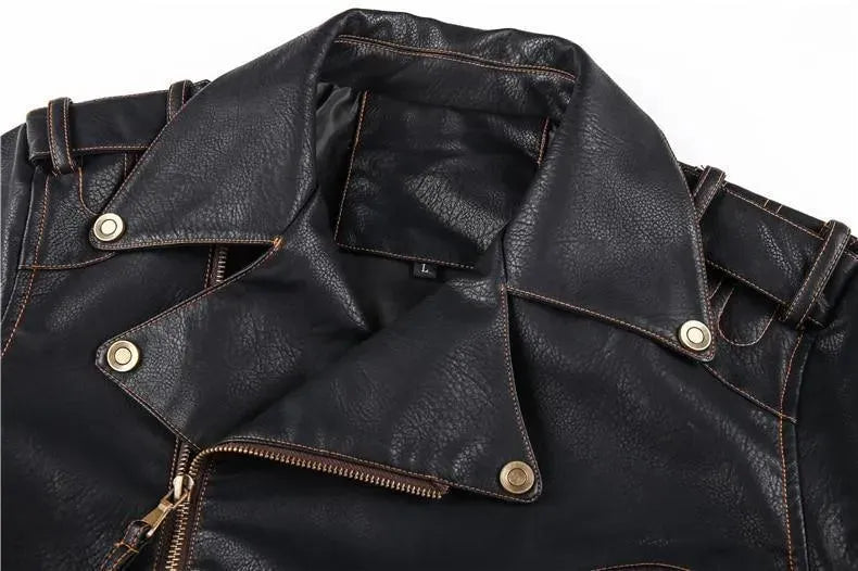 Men’s Classic Biker Jacket Casual Style