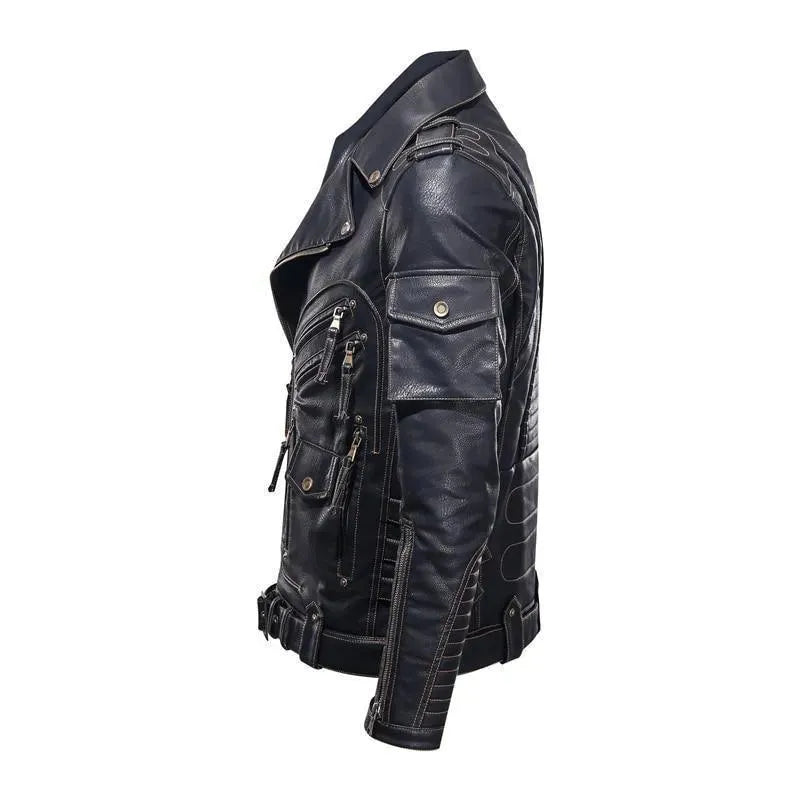 Men’s Classic Biker Jacket Casual Style