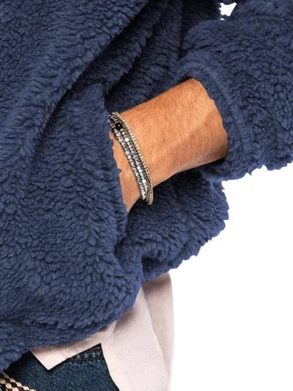 Men’s Hooded Fleece Bomber Jacket Warm Style