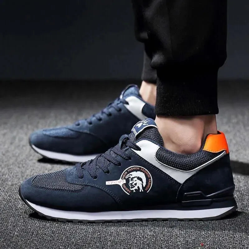 Men's Sneakers - Low-Top Men Sneakers - Lace-Up All-Season Shoes