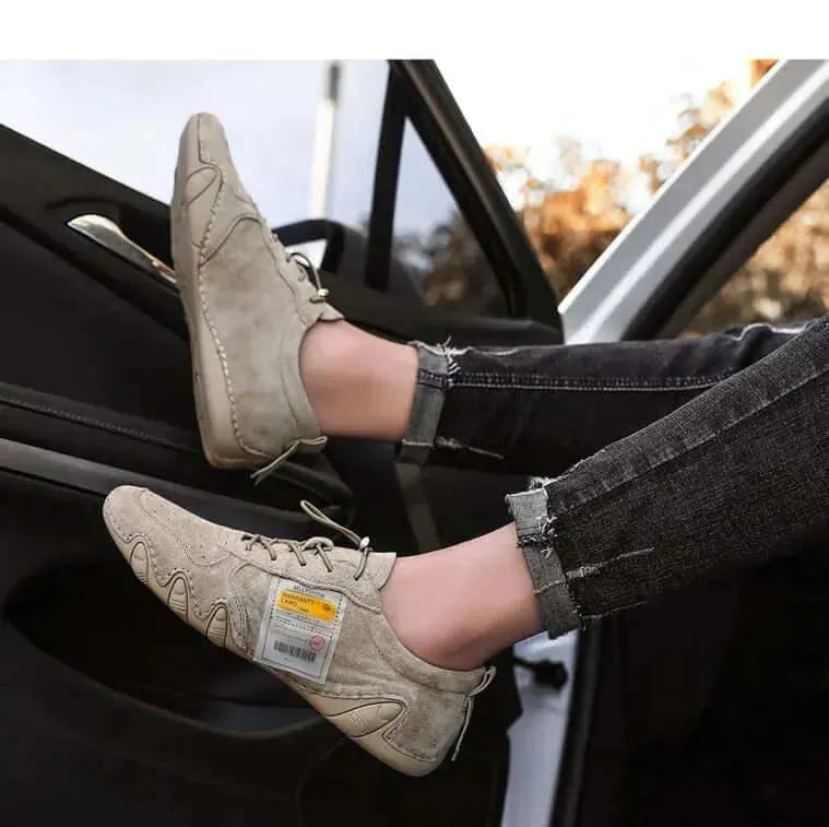 Men's Sneakers - Low-Top Men Sneakers - Lace-Up Spring-Autumn Shoes