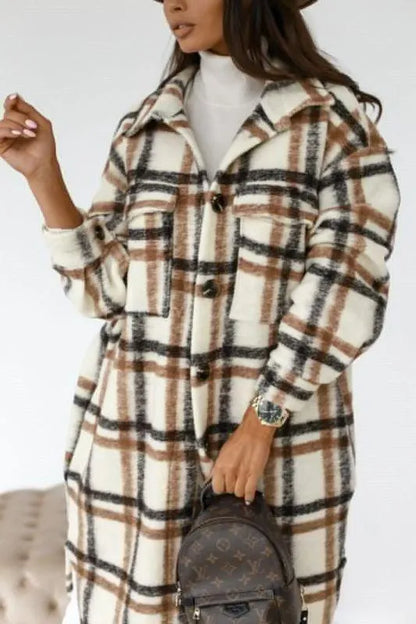 Plaid Women's Long-Sleeved Winter Shirt