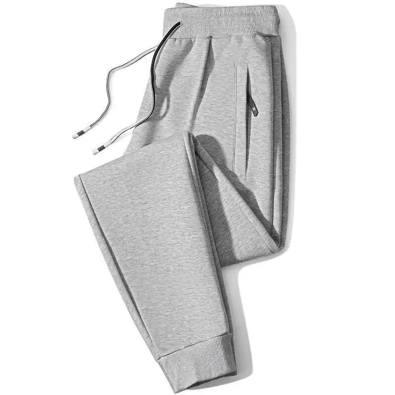 Sporty Men Jogger Pants - Mid Rise Elastic Waist