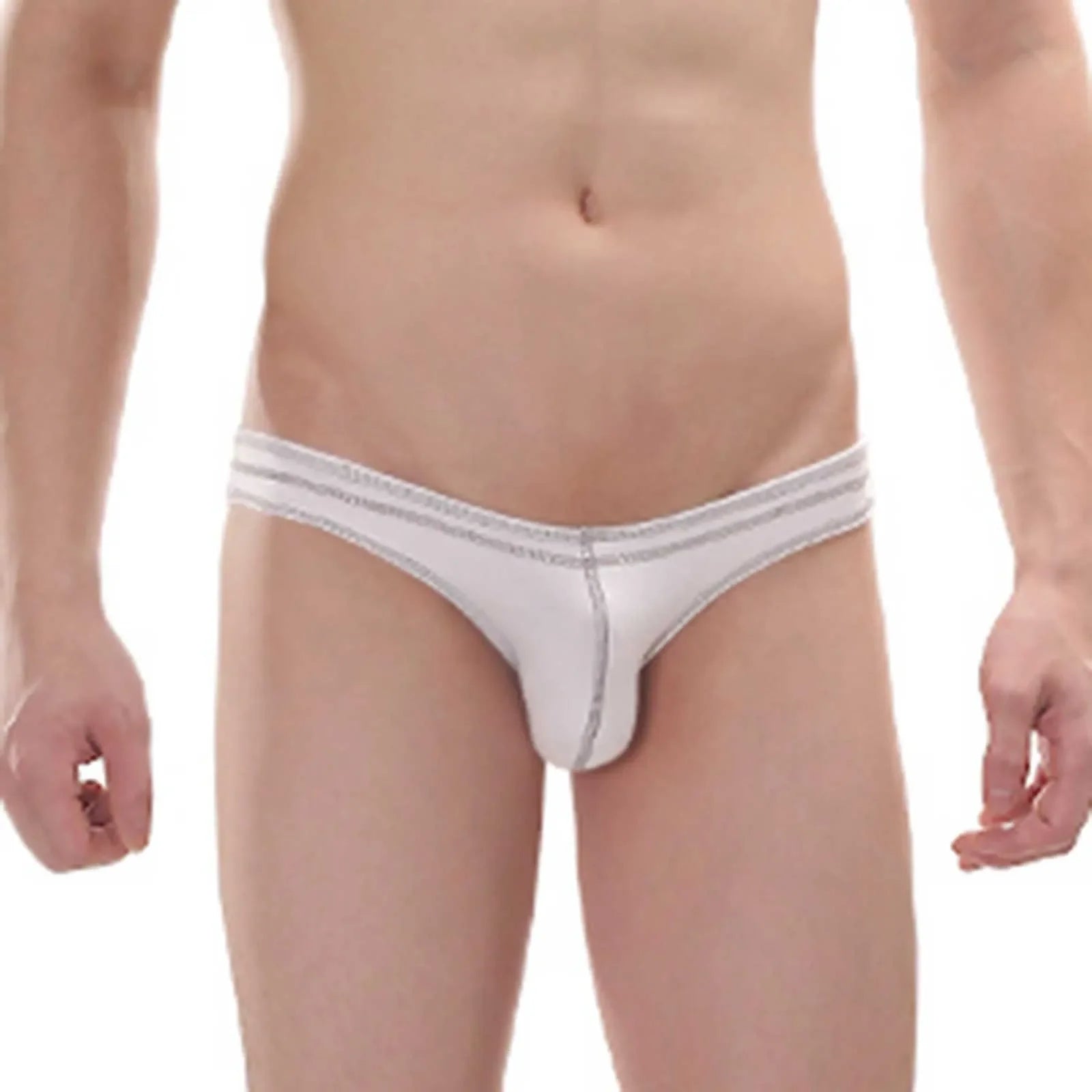 Summer Mens Sexy Underwear Sweat Absorbent Breathable Boxers Briefs Contrast Line Sports Panties For Boys