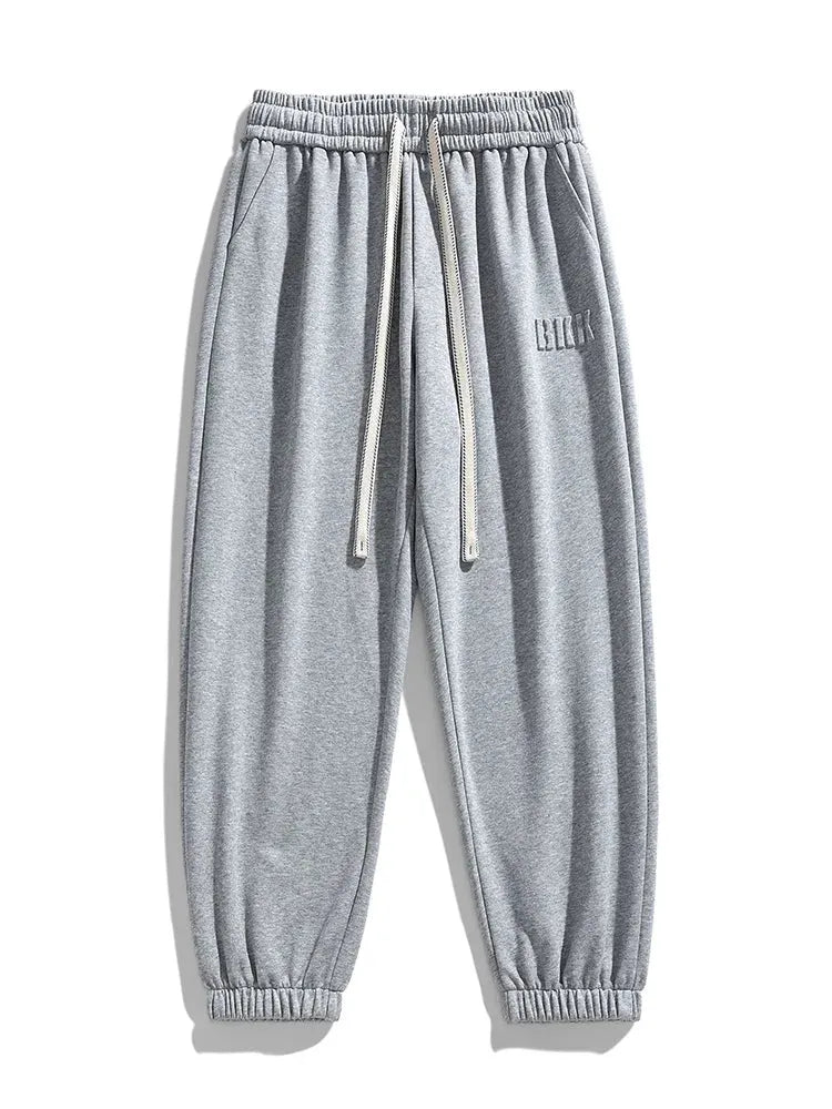 Sporty/Hip Hop/Relaxed Men Jogger Pants - Mid Rise Drawstring Tapered