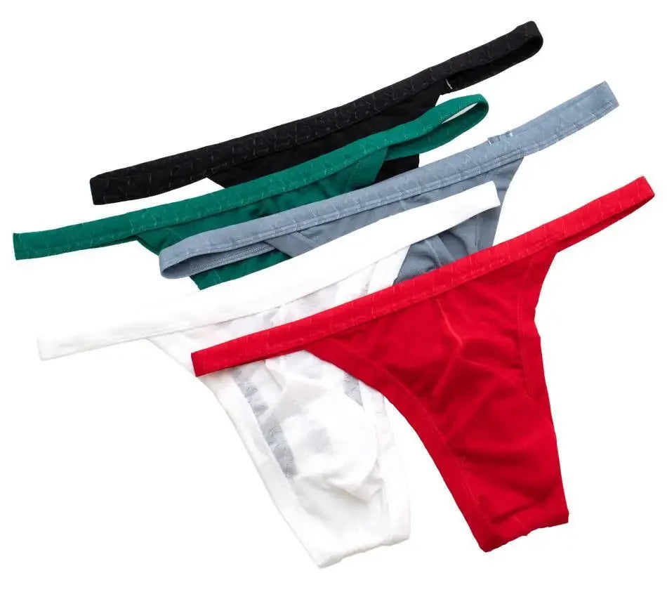Men's Underwear T-Back Briefs Sexy G-String Breathable Thong Erotic Lingerie Men Underpants Thongs Gay Underwear Male Panties