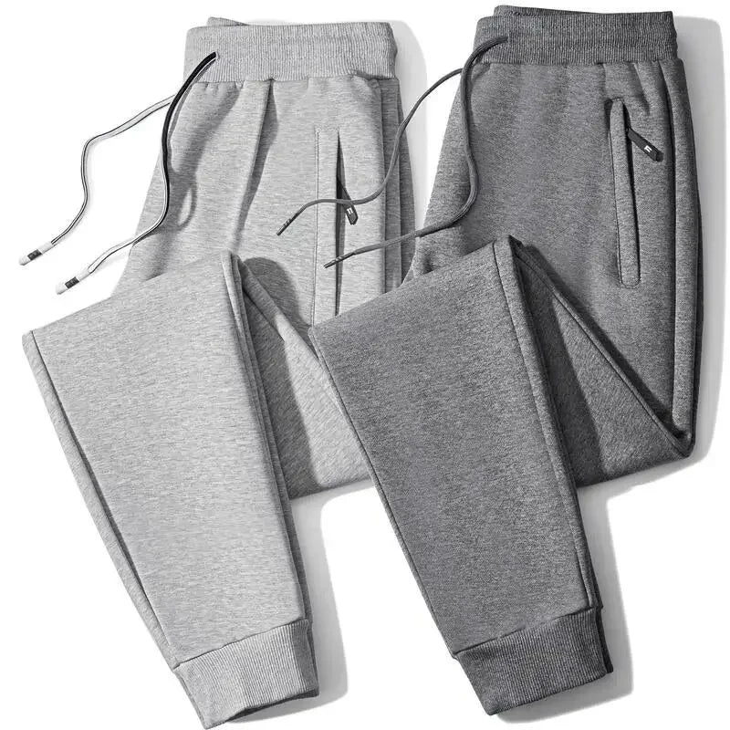Relaxed Sporty Men Jogger Pants - Mid Rise Plus Size