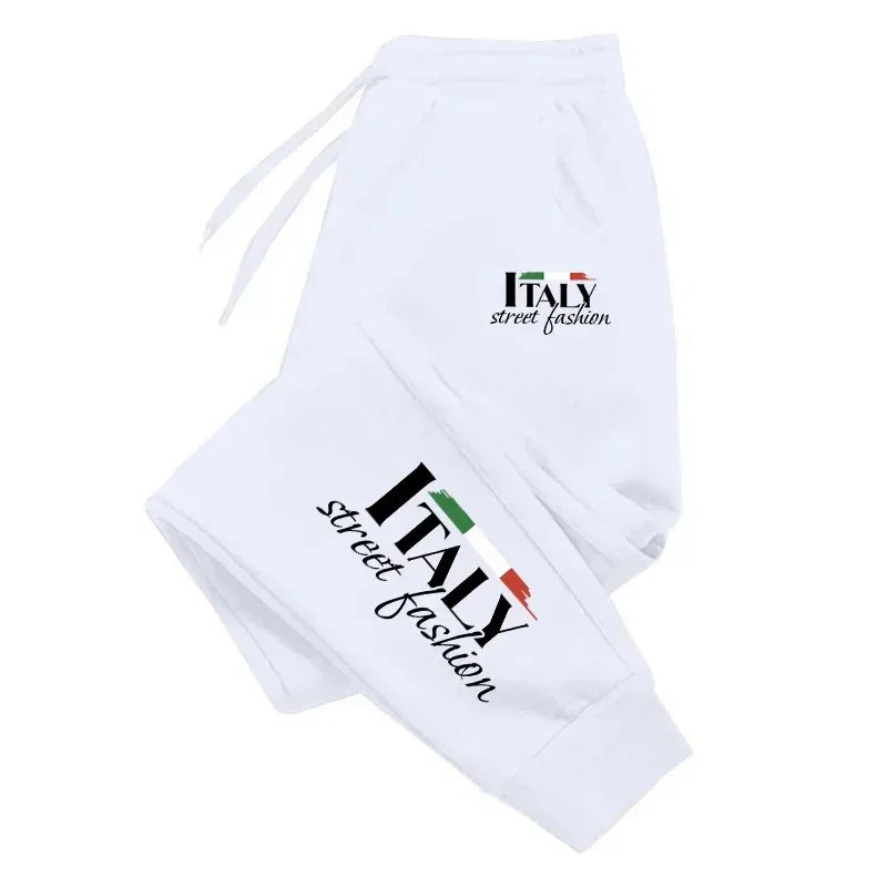 Streetwear Men & Women Jogger Sweatpants - Mid-Rise Drawstring Tapered Fit