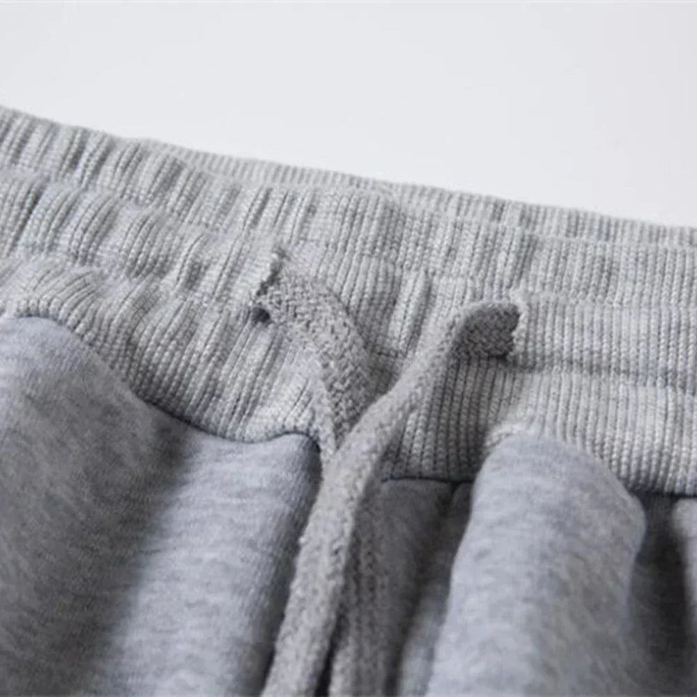 Sporty Casual Unisex Jogger Pants - Mid Rise Fleece Comfort