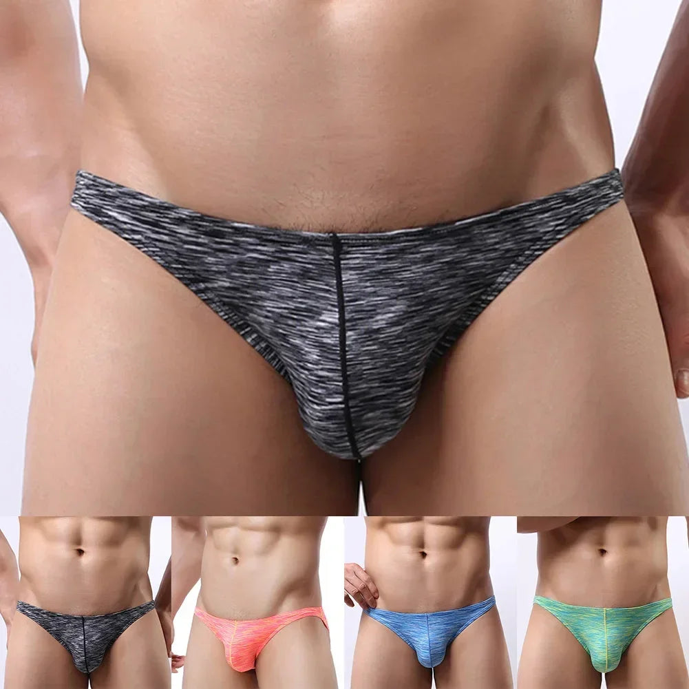 Mens Sexy Lingerie Multicolor Low Waist Men's Panties G-String ElasticThongs Sexy Tоy Mens Pouch Briefs Underwear Underpants Men