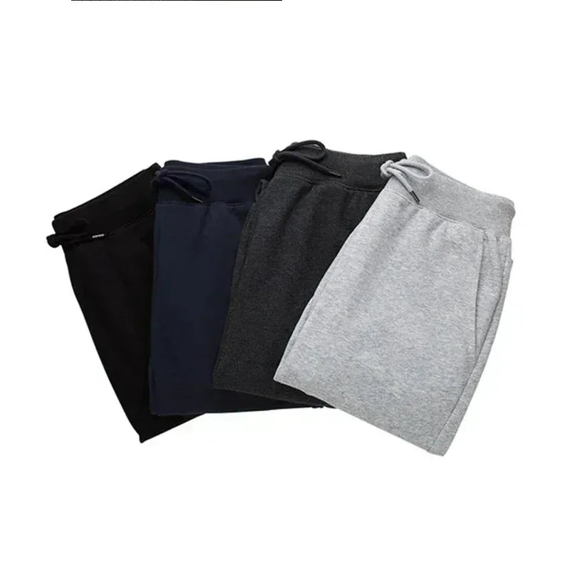 Sporty Casual Men Jogger Pants - Mid Rise Handy Pockets