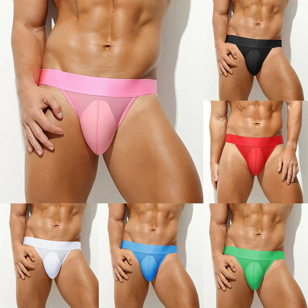 Everyday Use Lingerie Collection Men Underwear Low-rise Bikini Briefs For Men Lingerie Low-Rise Underwear 10 Spandex