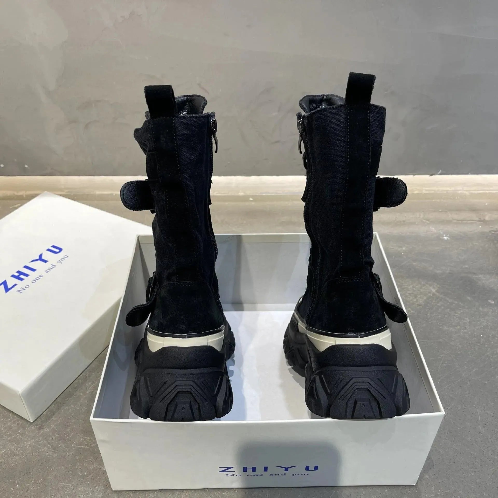 Women's Boots - Women Platform Ankle Boots Sneakers - Lace-Up Spring-Autumn Shoes