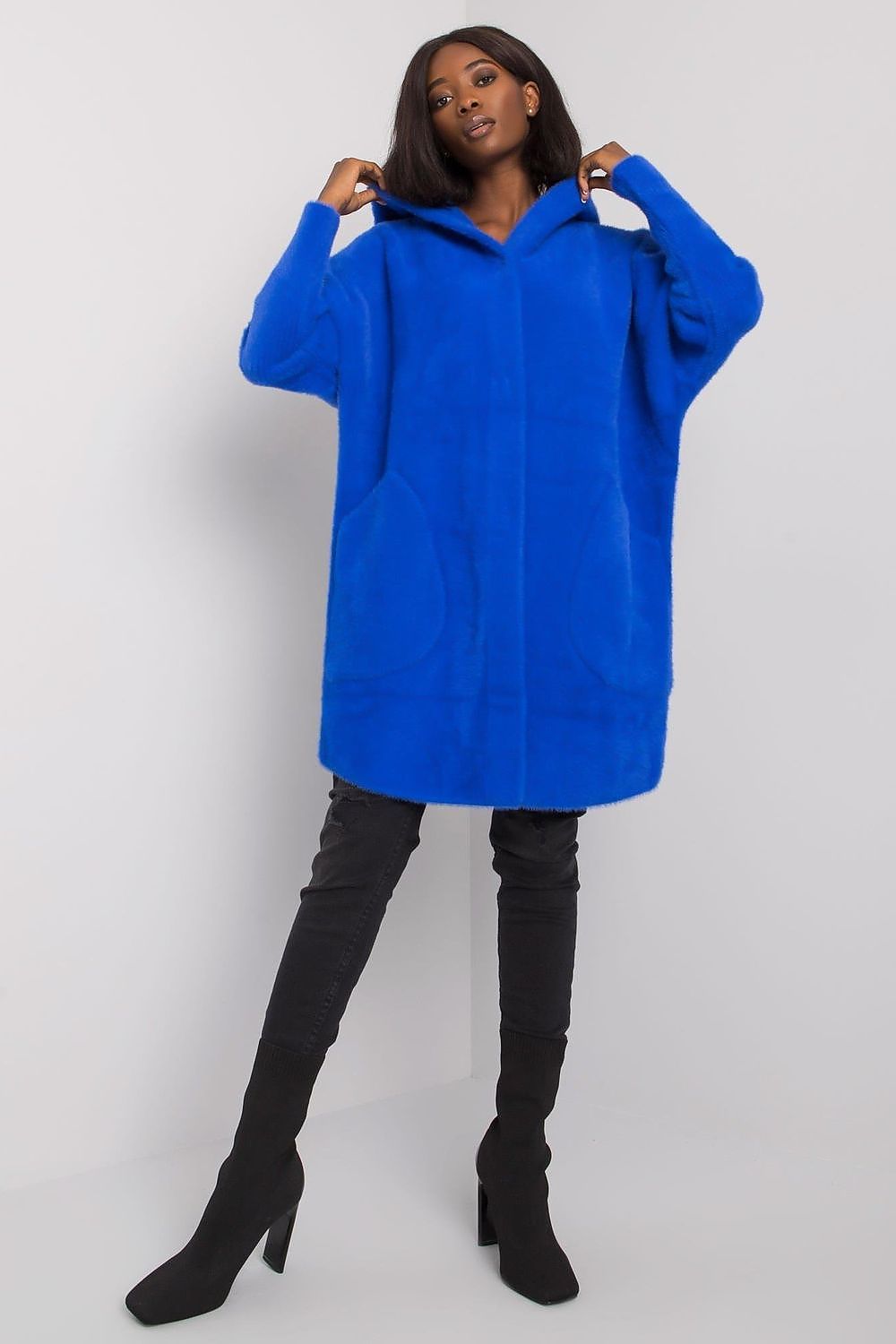 Women's Hooded Wool Blend Coat