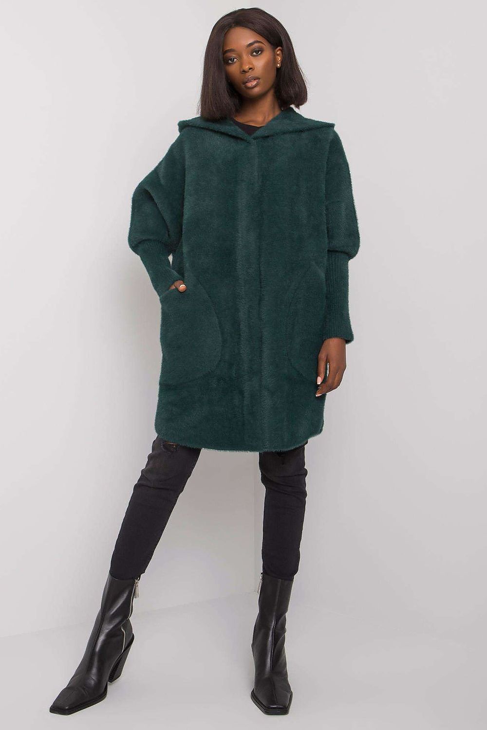 Women's Hooded Wool Blend Coat