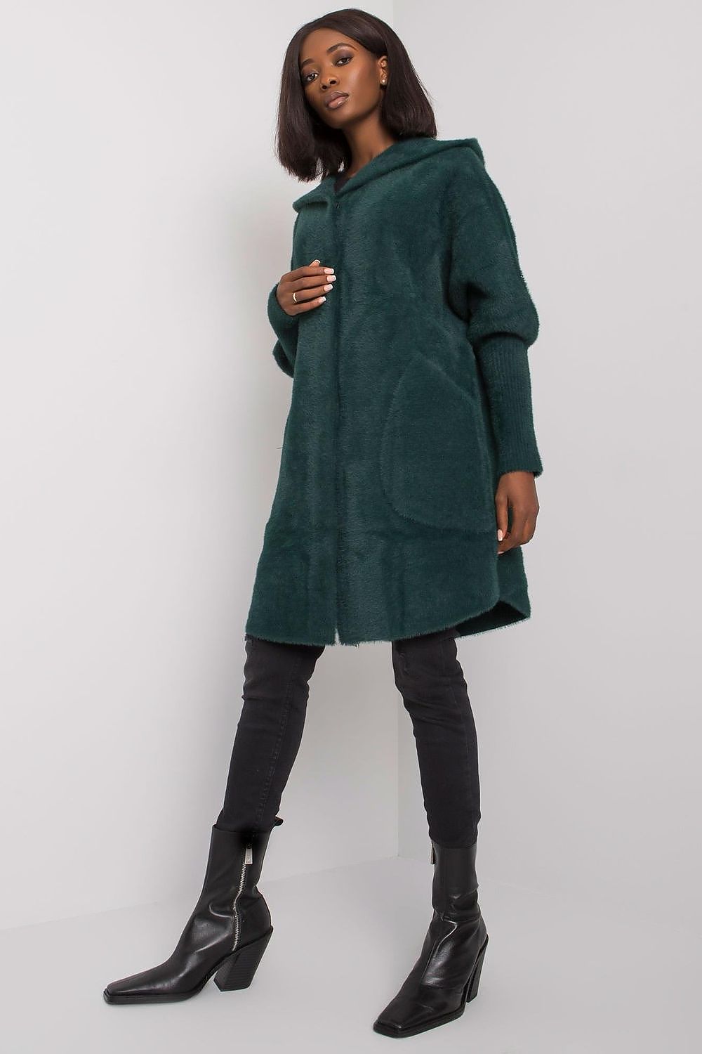 Women's Hooded Wool Blend Coat