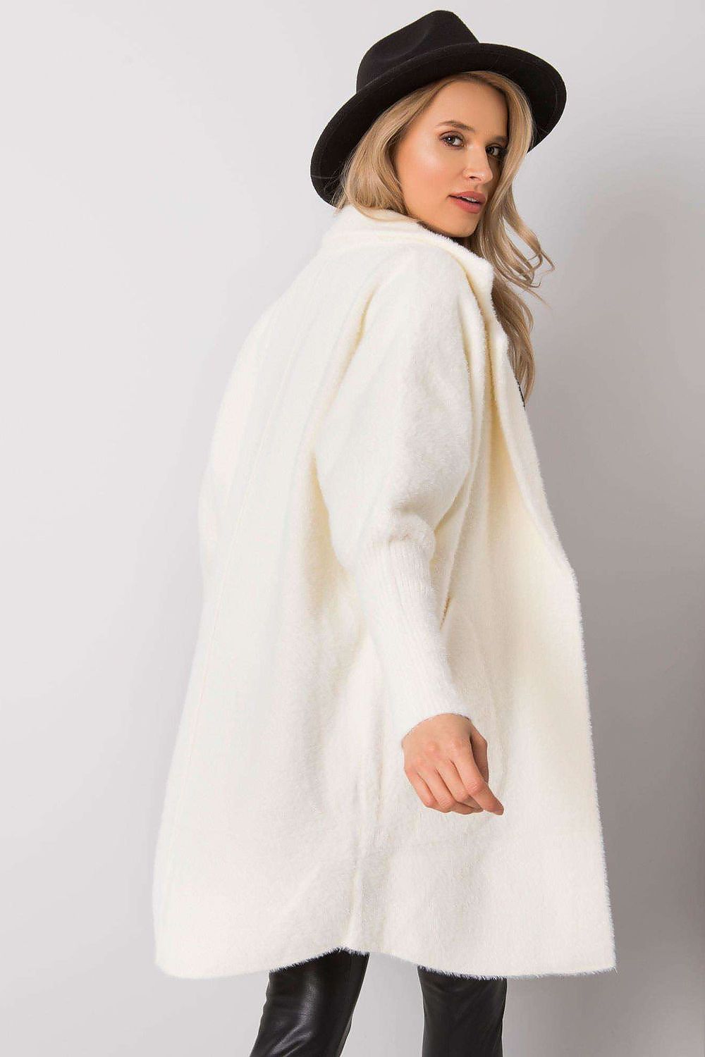 Women's Long Beige Wool Blend Coat