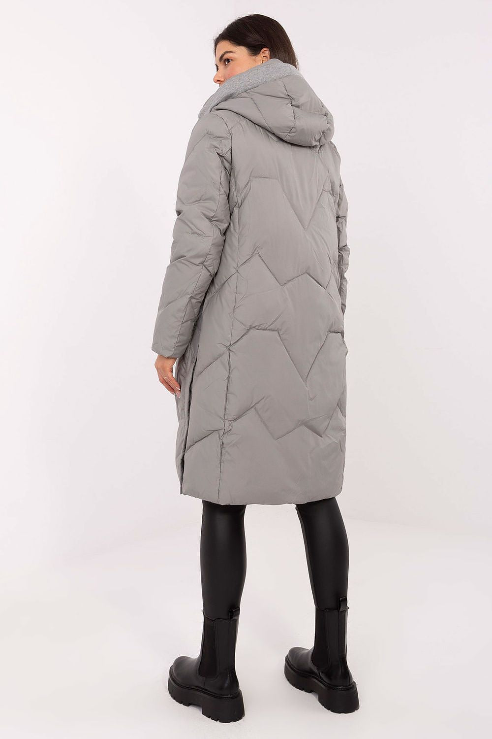 Women's Long Quilted Hooded Puffer Coat