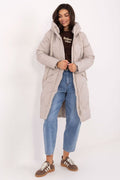 Women's Long Quilted Hooded Puffer Coat