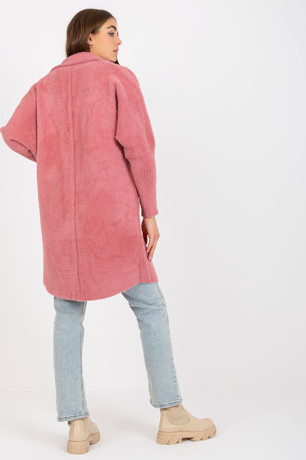 Women's Long Wool Blend Lapel Overcoat