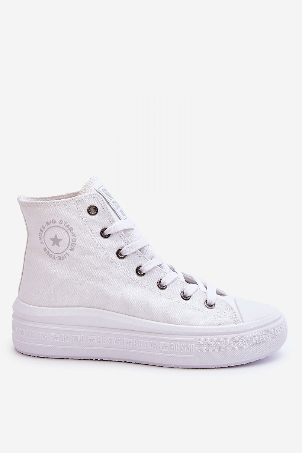 Women's Sneakers - High Tops Women Sneakers - Lace-Up All-Season Shoes