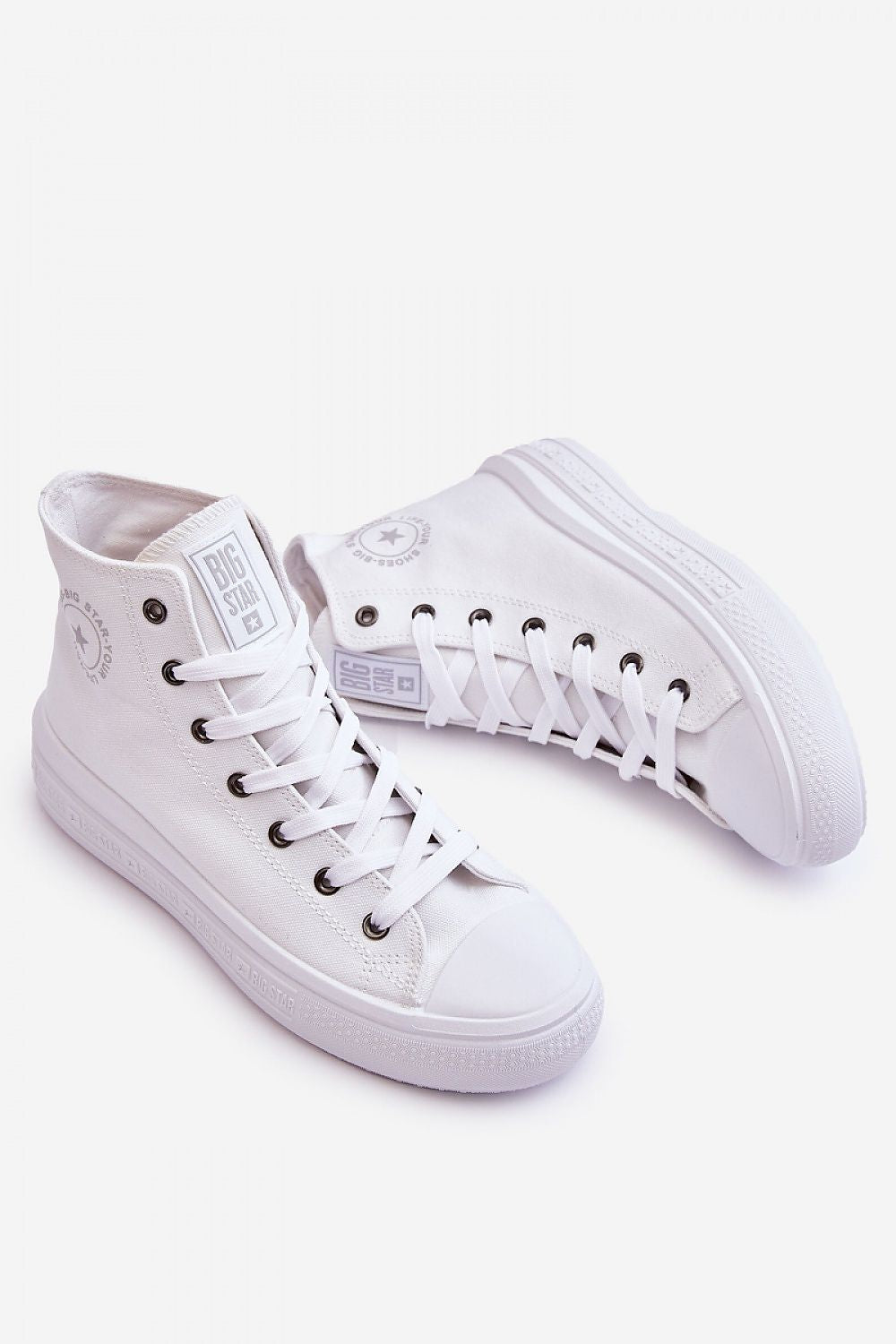 Women's Sneakers - High Tops Women Sneakers - Lace-Up All-Season Shoes