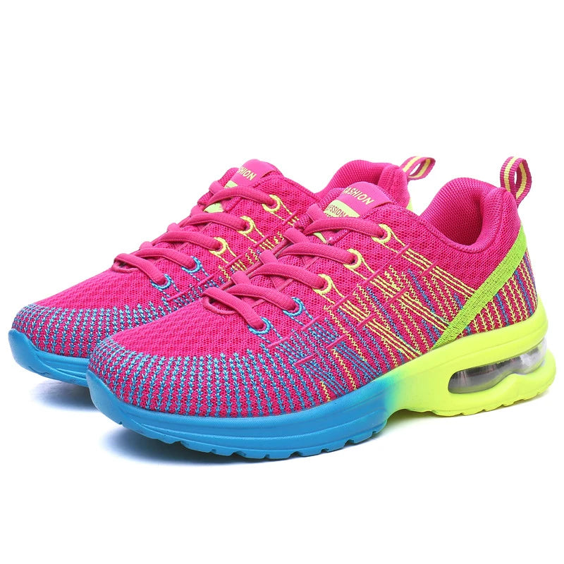 Women's Sneakers - Low-Top Women Sneakers - Lace-Up All-Season Shoes