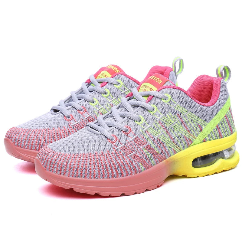 Women's Sneakers - Low-Top Women Sneakers - Lace-Up All-Season Shoes