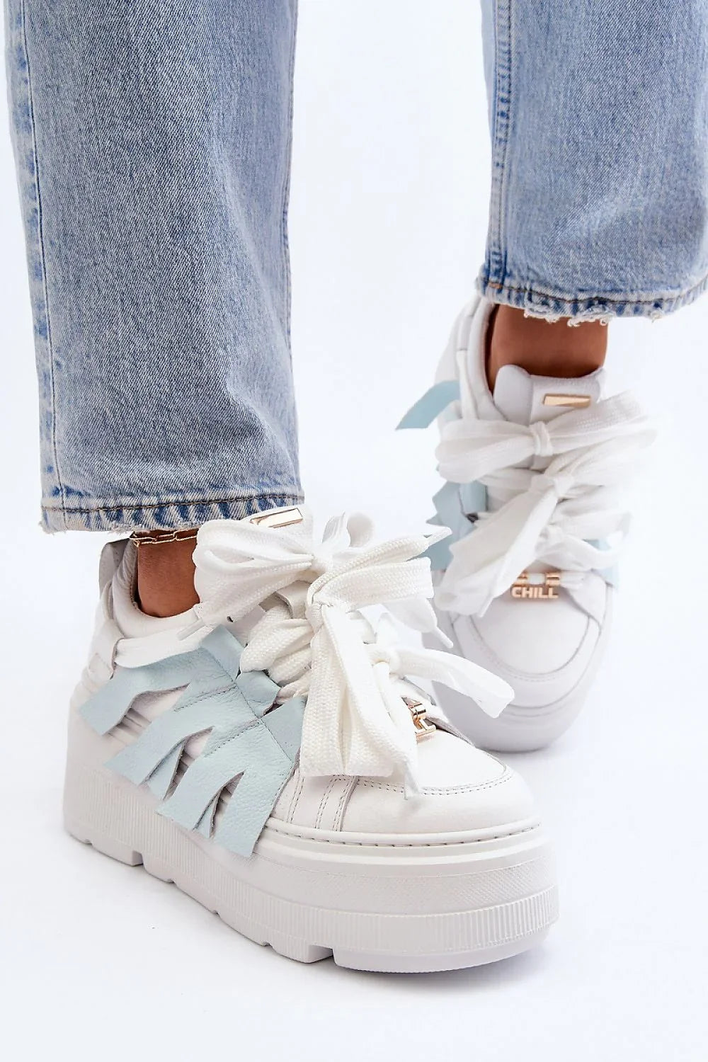 Women's Sneakers - Platform Sneakers Shoes - Lace-Up Spring Sneakers-Sneakers-LeStyleParfait