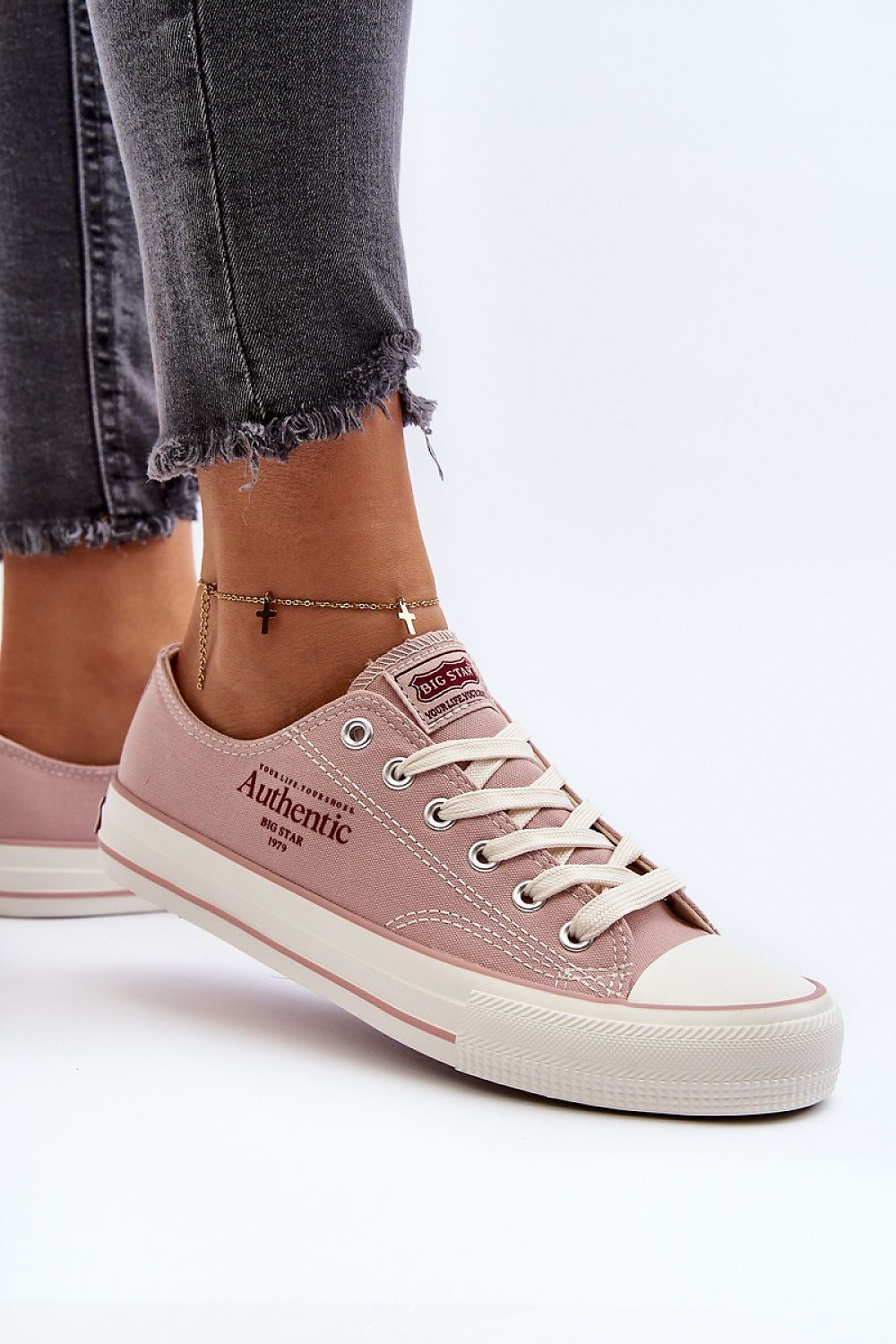 Women's Sneakers - Women Low-Top Sneakers - Lace-Up Spring-Summer Shoes