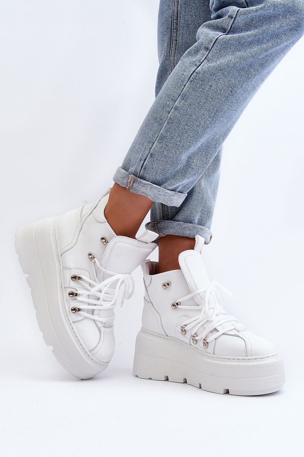 Women's Sneakers - Women Platform Sneakers Shoes - Lace-Up Spring Sneakers