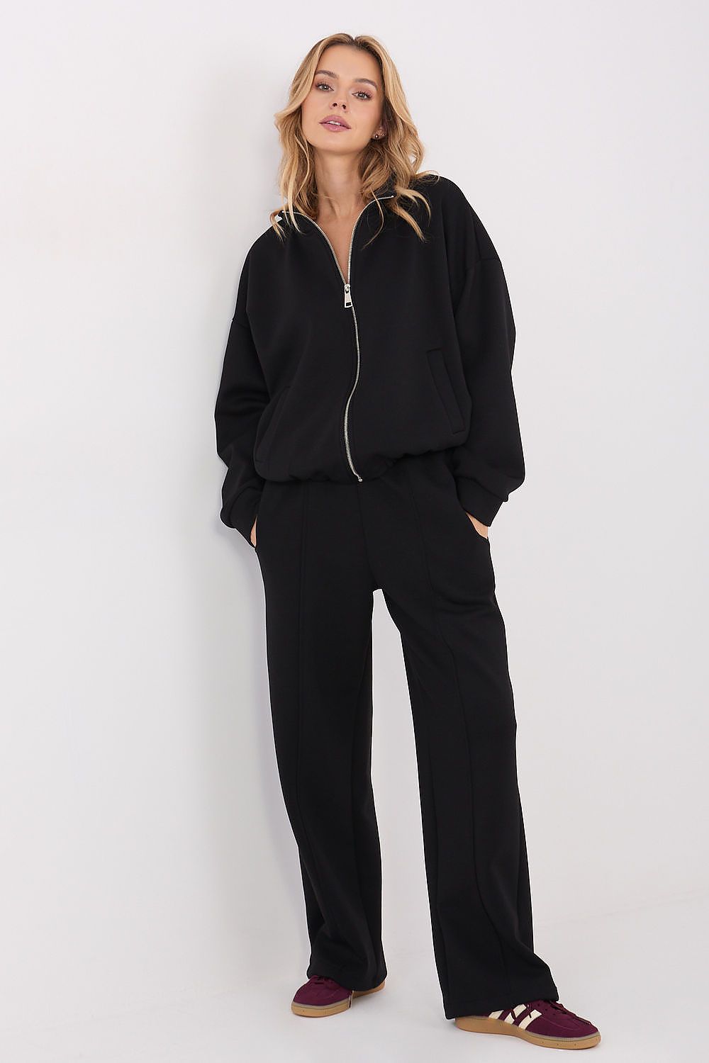 Women's Wide Leg Sweatpants — Brown