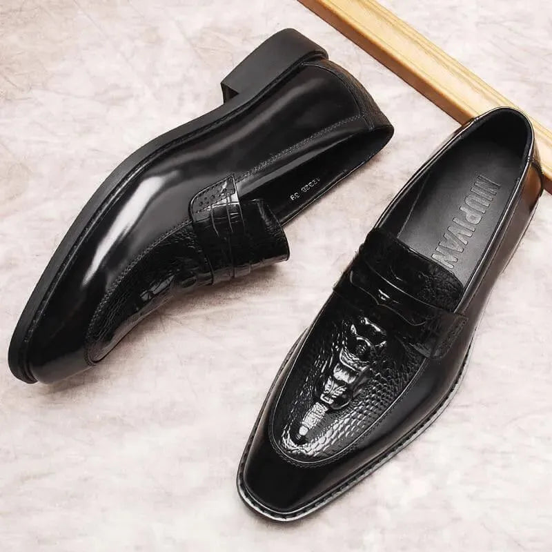 Angelo Leather Penny Loafers For Men - Loafer Shoes - LeStyleParfait