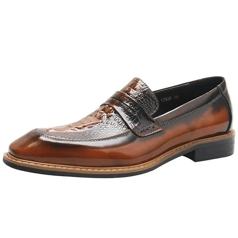 Angelo Leather Penny Loafers For Men - Loafer Shoes - LeStyleParfait