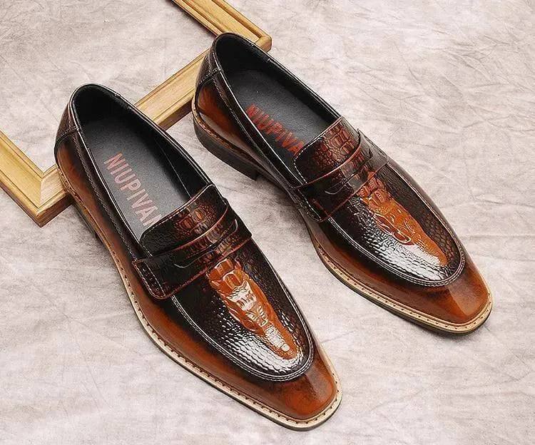 Angelo Leather Penny Loafers For Men - Loafer Shoes - LeStyleParfait