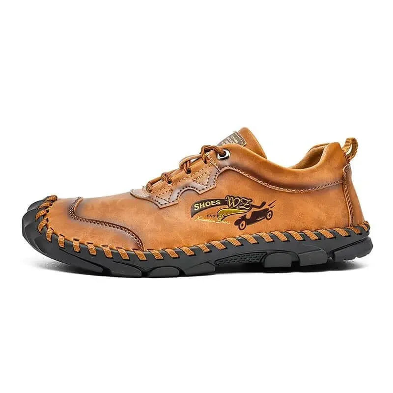 Basil Casual Leather Lace-Up Shoes - Casual Shoes - LeStyleParfait