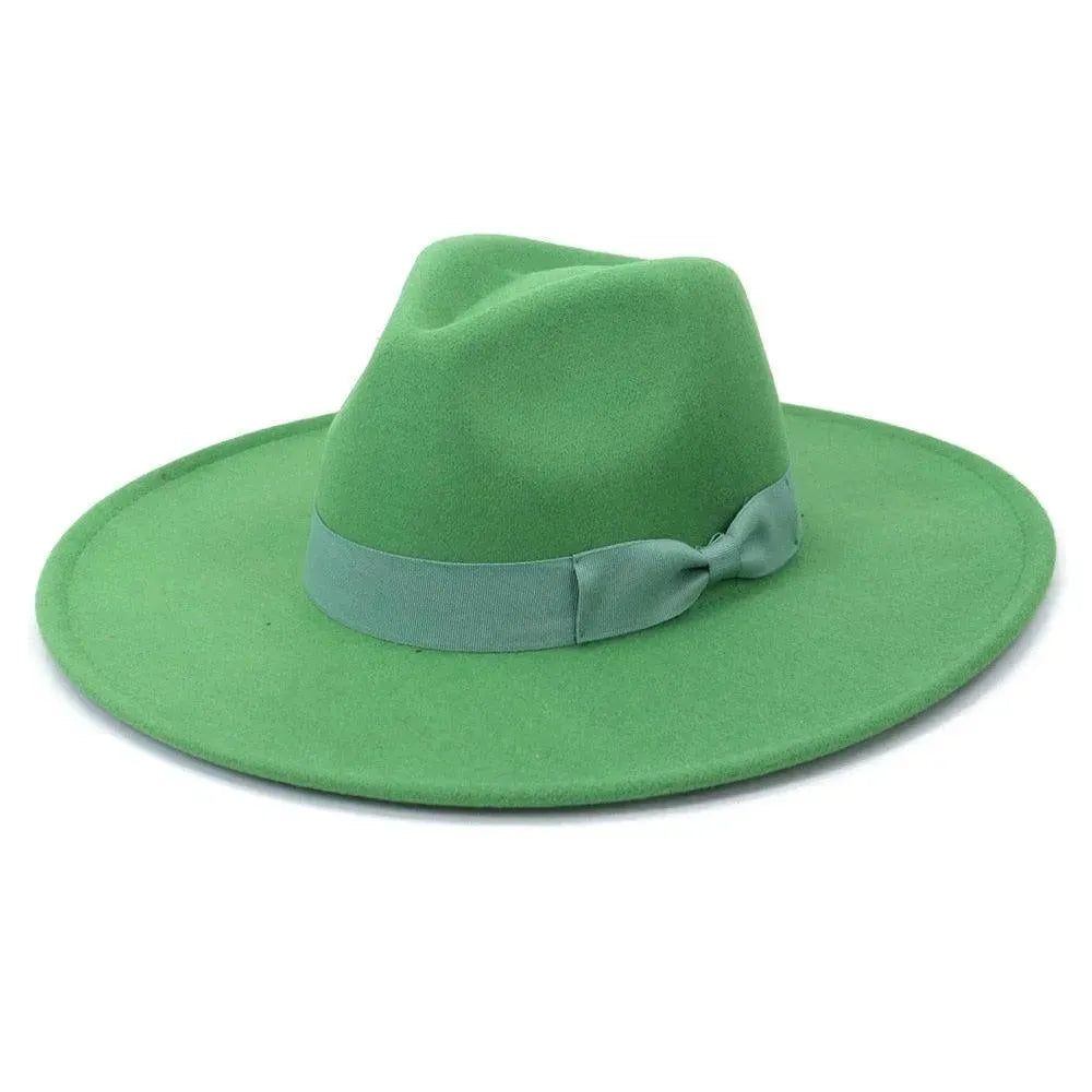 Big Wide Retro Fedora Hat - Fedora Hat - LeStyleParfait