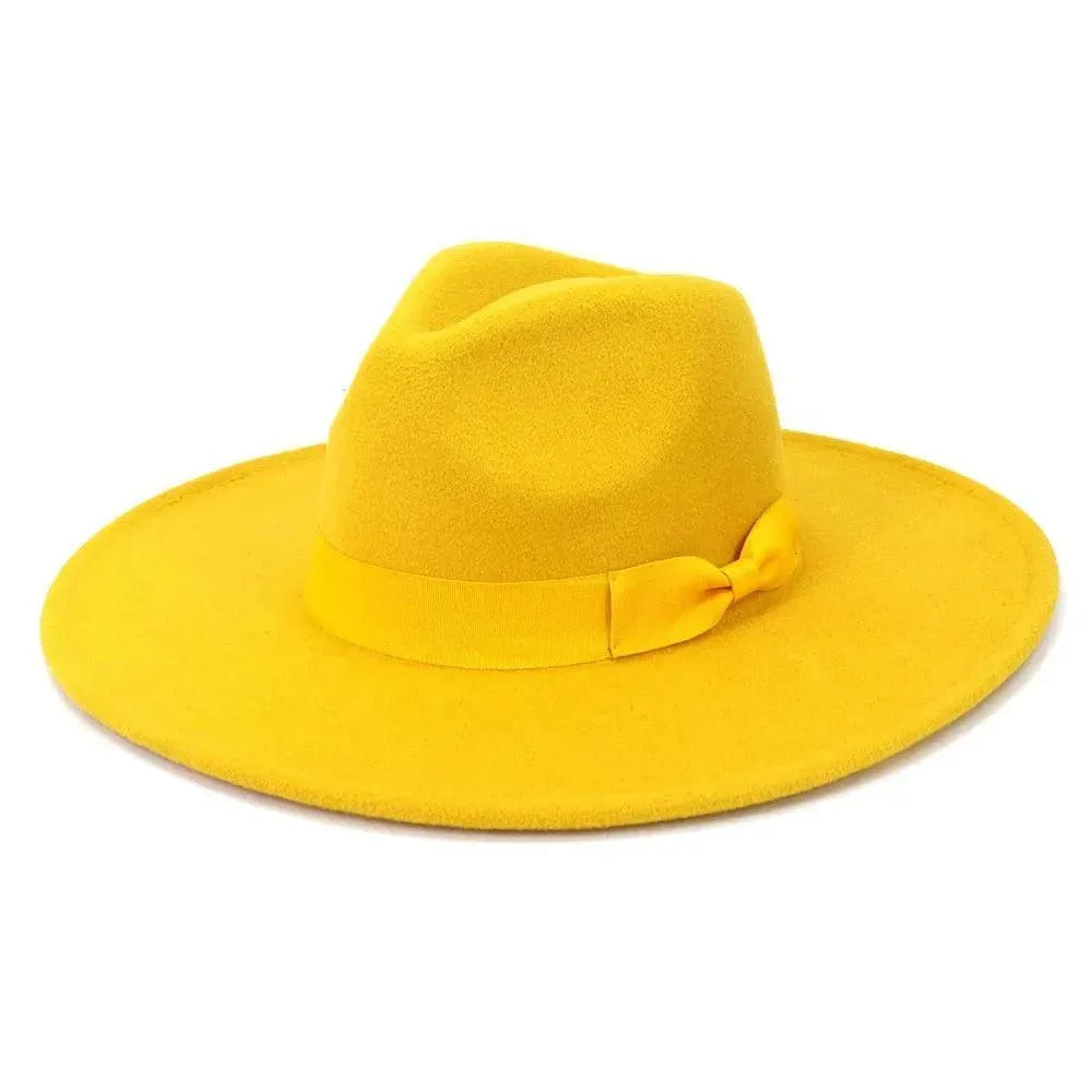 Big Wide Retro Fedora Hat - Fedora Hat - LeStyleParfait