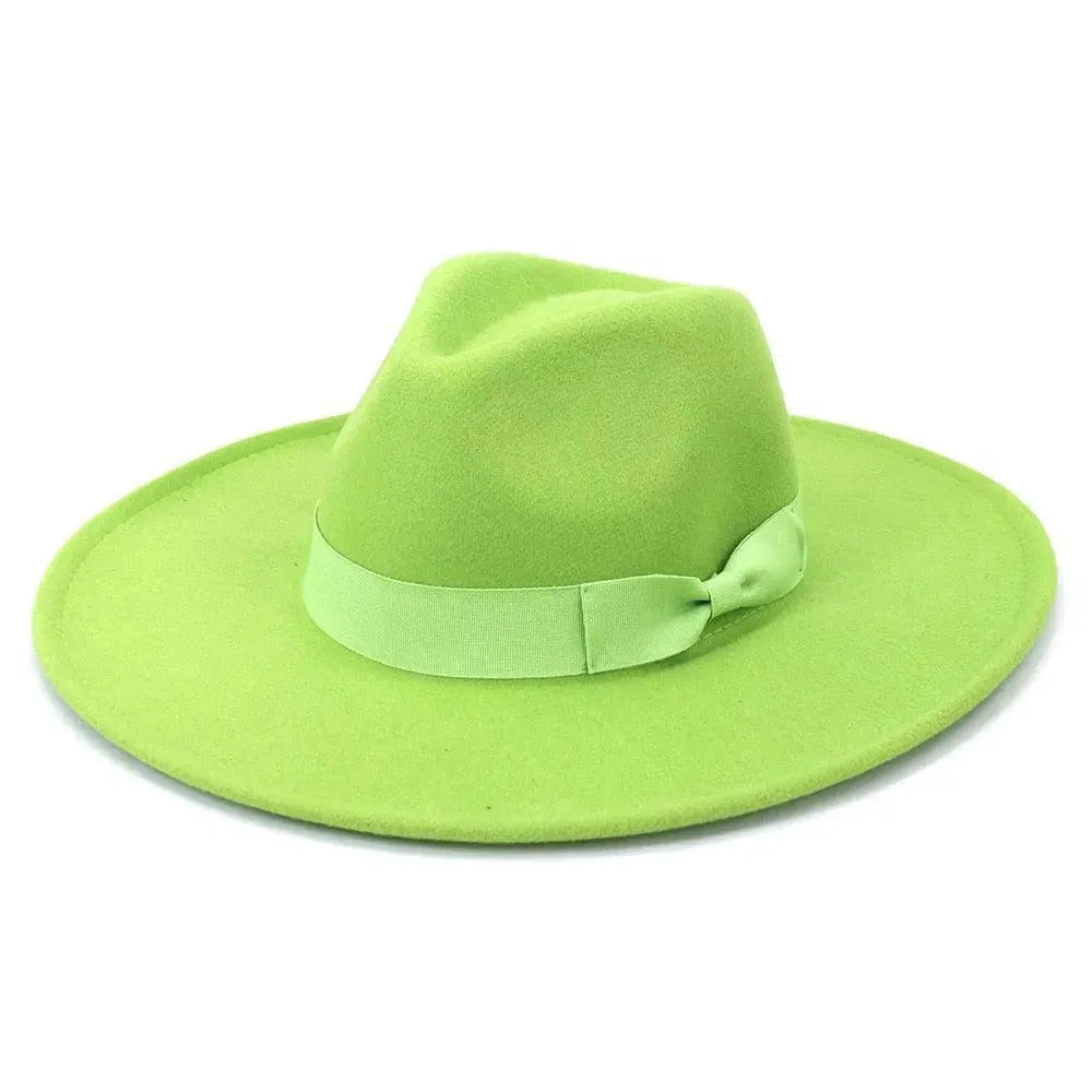 Big Wide Retro Fedora Hat - Fedora Hat - LeStyleParfait