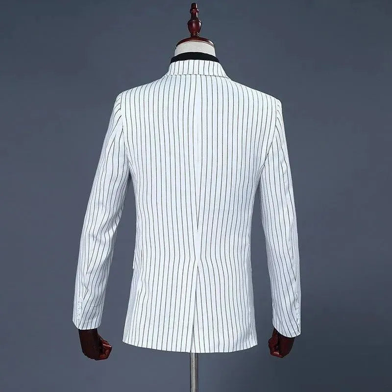 Birdman Two-Piece Striped Suit - Striped Suit - LeStyleParfait