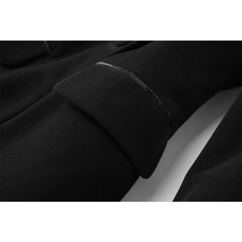 Black Velvet Pantsuit - Women Pant Suit - LeStyleParfait