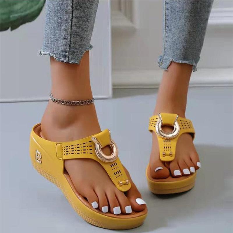 Breathable Wedge Sandal Shoes - Wedge Shoes - LeStyleParfait