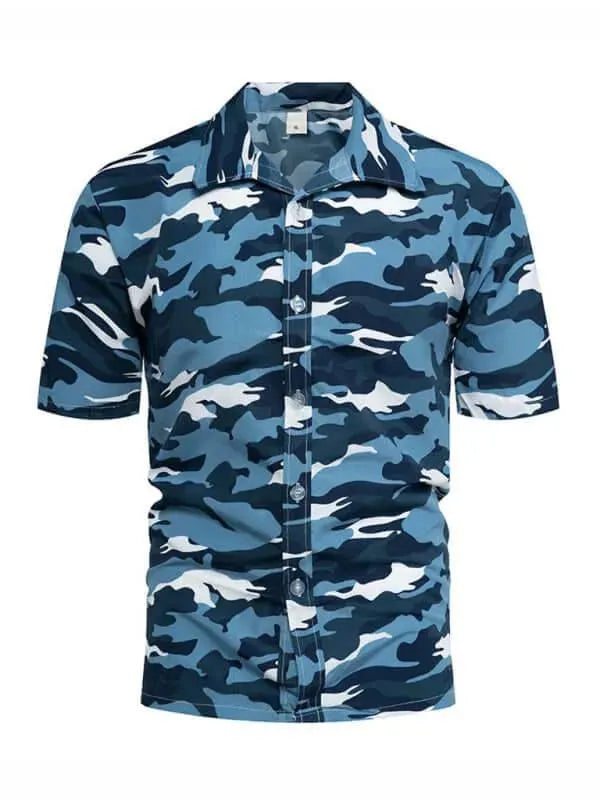 Camouflage Short Sleeve Shirt - Short Sleeve Shirt - LeStyleParfait